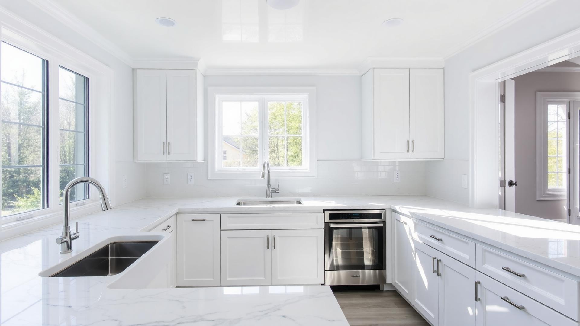 Freshly cleaned kitchen by Nola Cleaning
